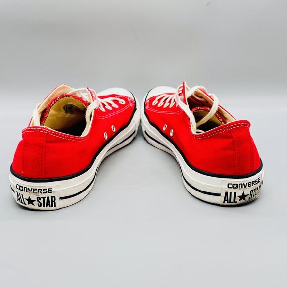 Converse Shoes Mens 11 Red Canvas Chuck Taylor All Star 2 Low Athletic Sneakers - Picture 6 of 10